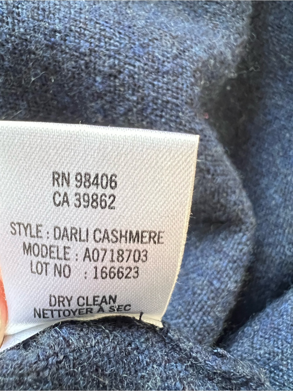 Theory 100% Cashmere Navy V-Neck Button Cardigan Oversized LG Preppy Soft - Picture 6 of 8